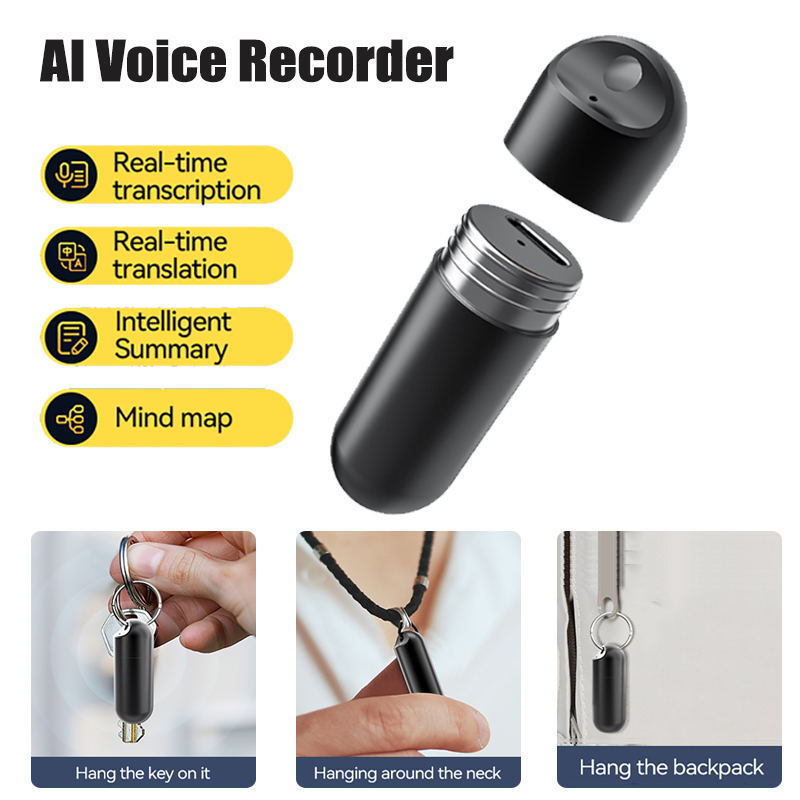 Voice Recorder Pen - Portable AI Voice Recorder Noise Cancelling