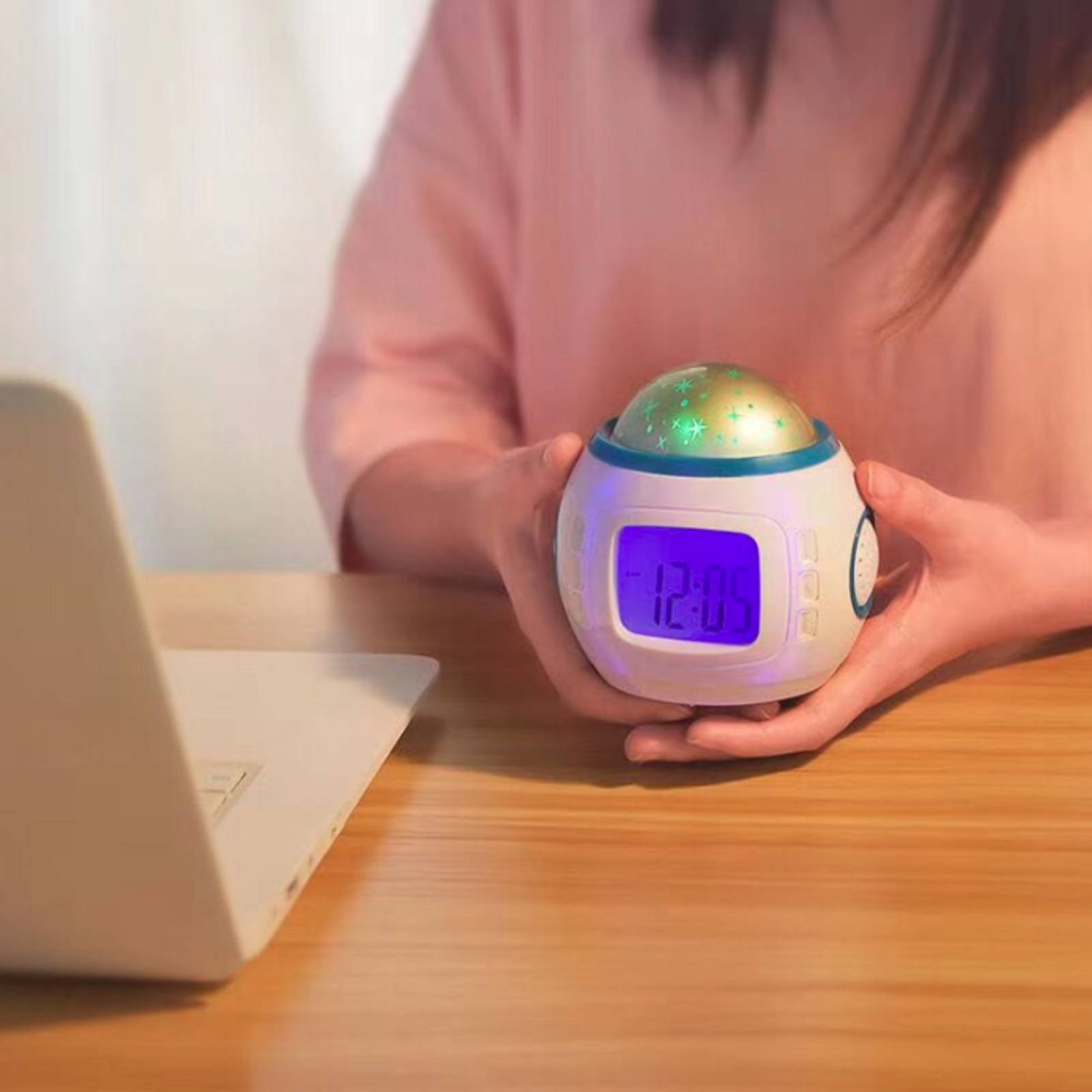 Electronics And Gadgets G - Celestial Shine Display Alarm Timepiece Colorful