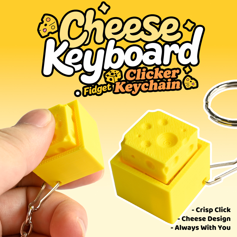 3D Printed Cheesy Key Fidget C - Electronics Latest Gadgets review and price