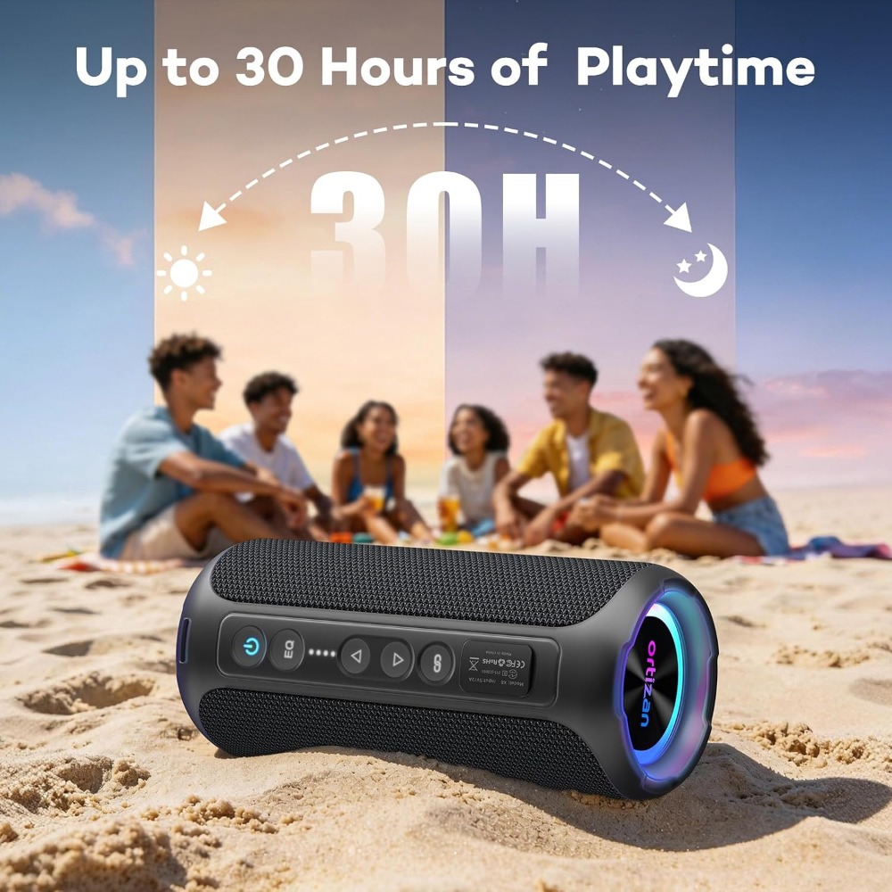Portable Bluetooth Speaker, 40 - Bluetooth Speaker Waterproof review and price