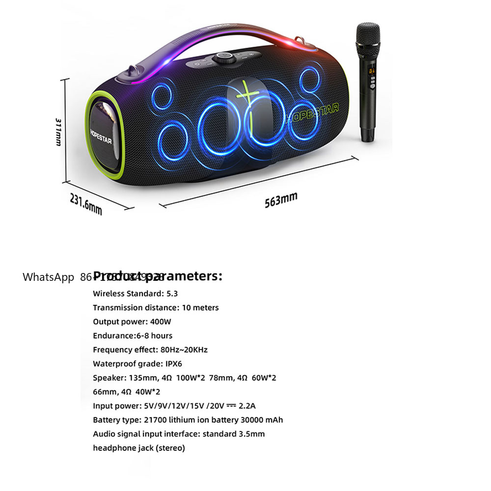 Factory HOPESTAR A85 Outdoor H - Bluetooth Speaker Waterproof review and price