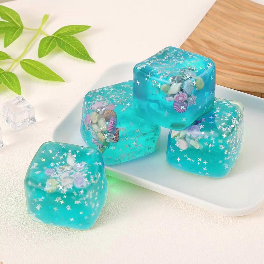 Clear Ocean Cube Squeeze Toy w - Electronics Latest Gadgets review and price