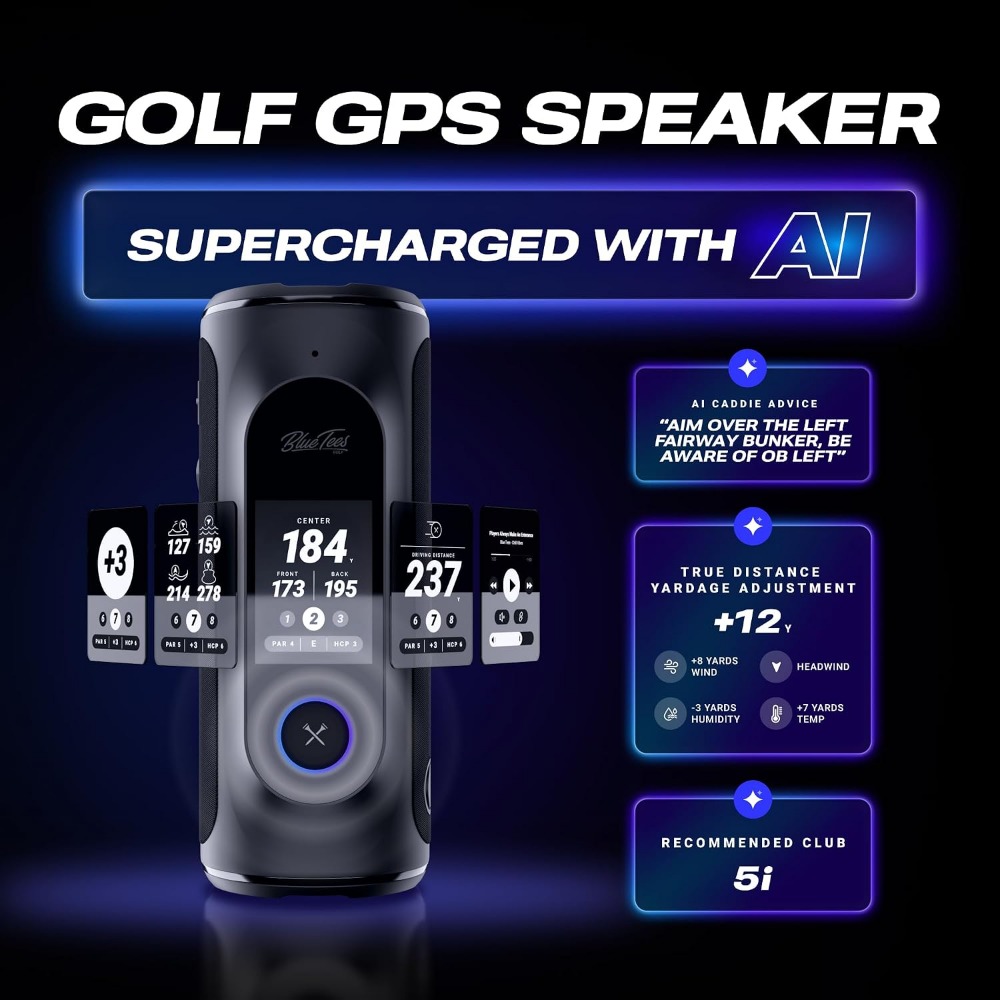 AI-Powered Golf GPS Speaker wi - Bluetooth Speaker Waterproof review and price