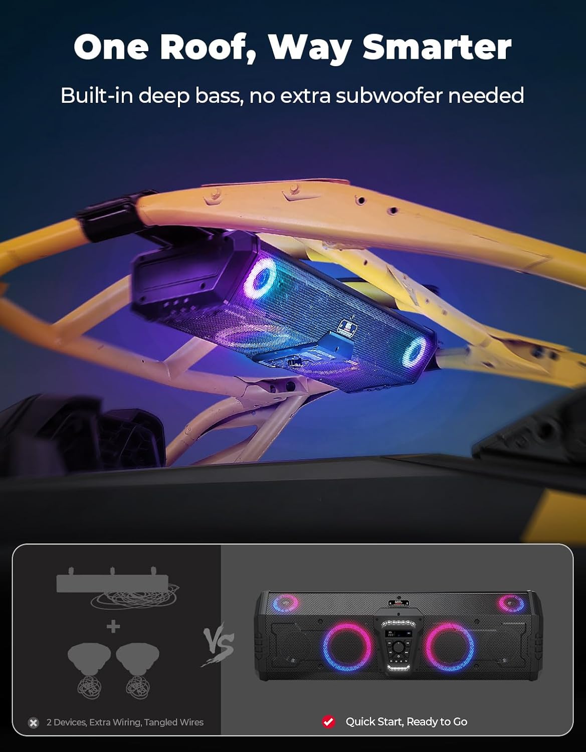 KEMIMOTO UTV 800w Deep Bass Bl - Bluetooth Speaker Waterproof review and price