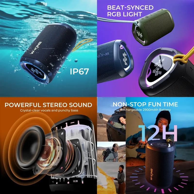 W-KING D110 RGB Wireless Bluet - Bluetooth Speaker Waterproof review and price